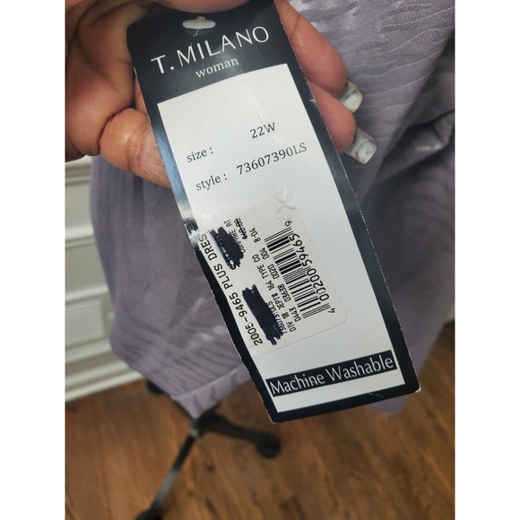 T. Milano Purple 100% Polyester Long Sleeve Single Breasted Blazer Size 22W - Picture 6 of 11